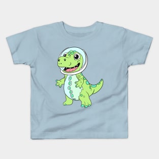 Kids Dinosaur character in Space! Kids T-Shirt